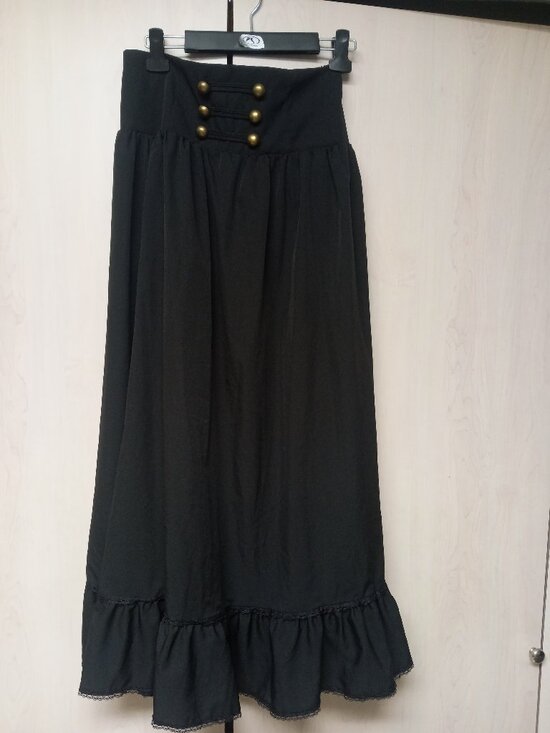 Cider Dresses & Skirts - Cider Ruffle Maxi Skirt Lace Up